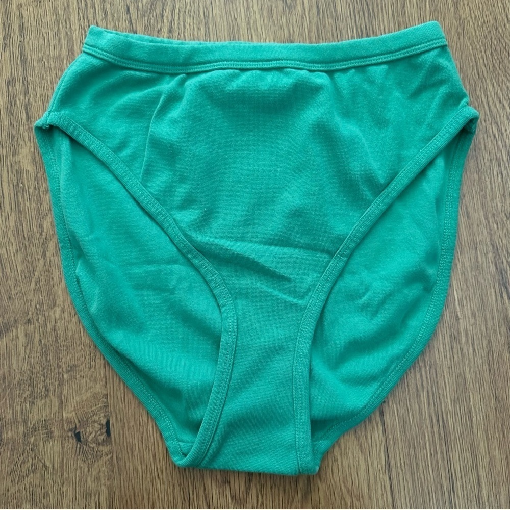 Big Bud Press Green High Cut Panties Underwear Unsued New Bright Color cotton